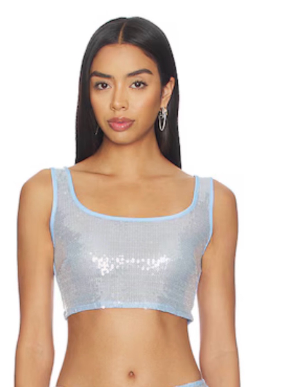 superdown 
Melie Sequin Top in Blue